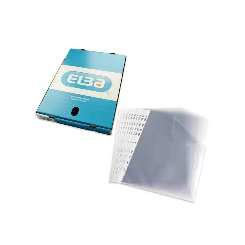 (400005371) ELBA FUNDA MULTITALADRO 11 PP CRISTAL A4 70 MICRAS  STANDARD -100U-