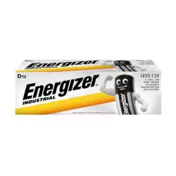 (ENEINDLR20C12) ENERGIZER PILA INDUSTRIAL ALCALINAS - LR20 - PACK 12 UDS