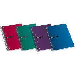 (100435671) ENRI CUADERNO ESPIRAL STATUS MICROPERFORADO 160 HOJAS 5X5 TAPAS EXTRADURAS A4+ COLORES