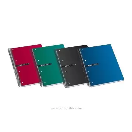 (100435751) ENRI CUADERNO ESPIRAL STATUS MICROPERFORADO 160 HOJAS 5X5 TAPAS EXTRADURAS A5+ COLORES