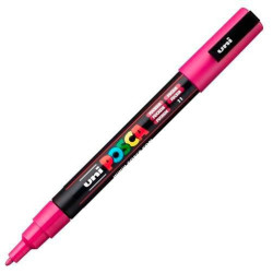 (284935000) POSCA MARCADOR  PC-3M PUNTA CÓNICA 0,9 - 1,3 MM FUCSIA