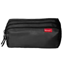 (400195236) ENRI ESTUCHE 3 CREMALLERAS POLIÉSTER NEGRO