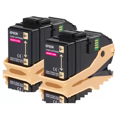 (C13S050607) EPSON ACULASER C9300 TONER MAGENTA (PACK 2)