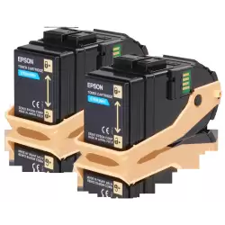 (C13S050608) EPSON ACULASER C9300 TONER CIAN (PACK 2)