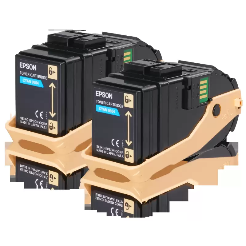 (C13S050608) EPSON ACULASER C9300 TONER CIAN (PACK 2)