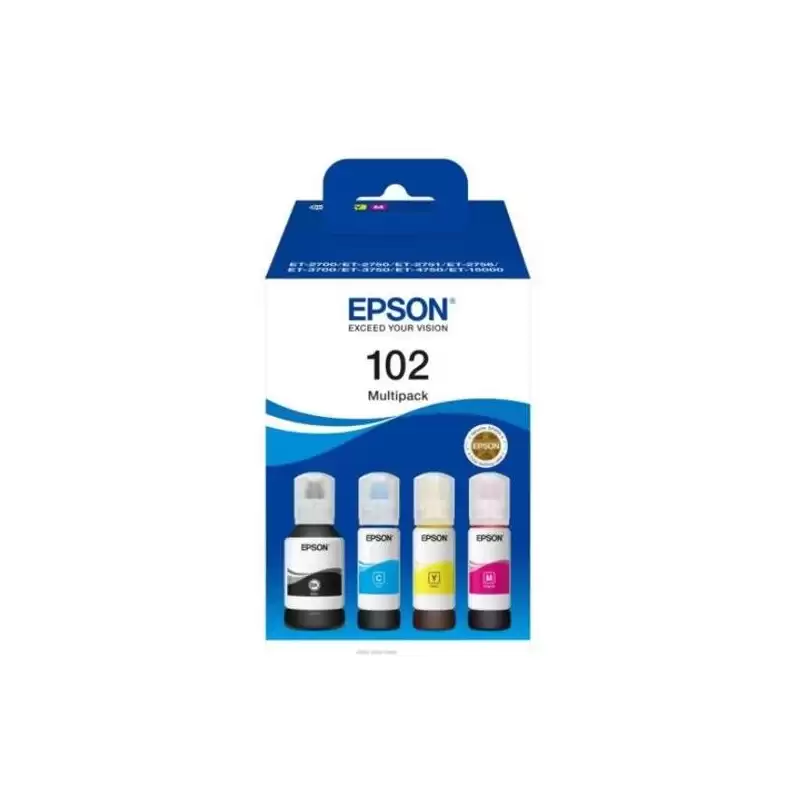 (C13T03R640) EPSON TINTA BOTE  BK / C / M / Y ET-4750 UNLIMITED