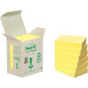 (7100172254) POST-IT BLOC NOTAS ADHESIVAS RECICLADAS 100H 38X51 CANARY YELLOW PAQUETE 6 UD