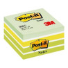 (7100200375) POST-IT CUBO DE NOTAS MULTICOLOR 5X90 HOJAS 76X76 TONOS VERDE PASTEL