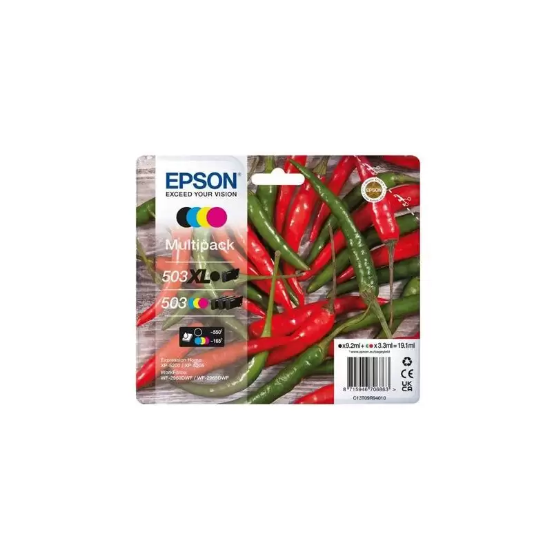 (C13T09R94010) EPSON TINTA MULTIPACK BK / C / M / Y  XP-5200