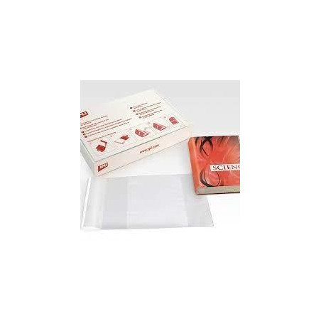 (16908) APLI FORRO DE LIBROS CON SOLAPA AJUSTABLE 295MM PVC 130 MICRAS CAJA 100 UD