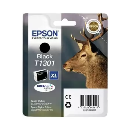 (C13T13014012) EPSON TINTA NEGRO STYLUS SX525WD/620FW/ OFFICE B42WD/ 525WD/625FWD/925FWD