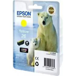 (C13T26144012) EPSON TINTA AMARILLO CLARIA PREMIUM XP 510 520 600 605 610 615 620 625 700 710 720 800 810 820 - 26