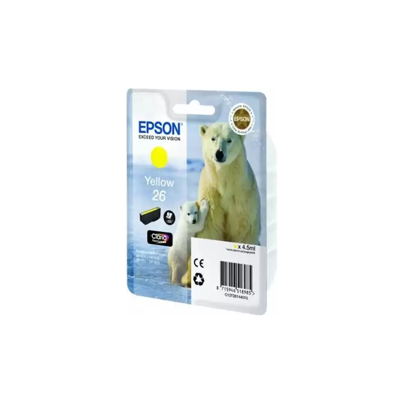 (C13T26144012) EPSON TINTA AMARILLO CLARIA PREMIUM XP 510 520 600 605 610 615 620 625 700 710 720 800 810 820 - 26