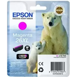 (C13T26334012) EPSON TINTA MAGENTA CLARIA PREMIUM XP 510 520 600 605 610 615 620 625 700 710 720 800 810 820 - 26XL ALTA CAPA...