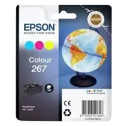 (C13T26704010) EPSON SINGLEPACK COLOUR WF-100W 267 INK CARTRIDGE