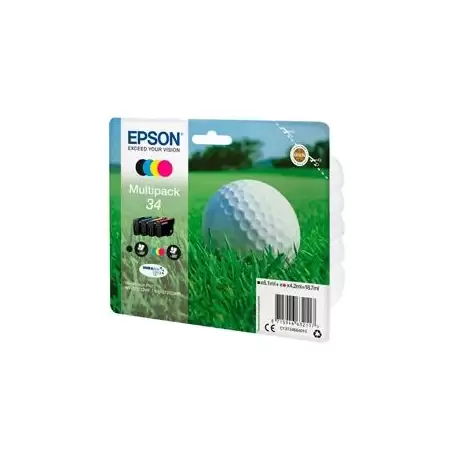 (C13T34664010) EPSON TINTA BK / C / M / Y MULTIPACK 4-COLOURS 34 DURABRITE ULTRA INK (6