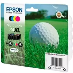 (C13T34764010) EPSON MULTIPACK 4-COLOURS 34XL DURABRITE ULTRA INK (1 X 10