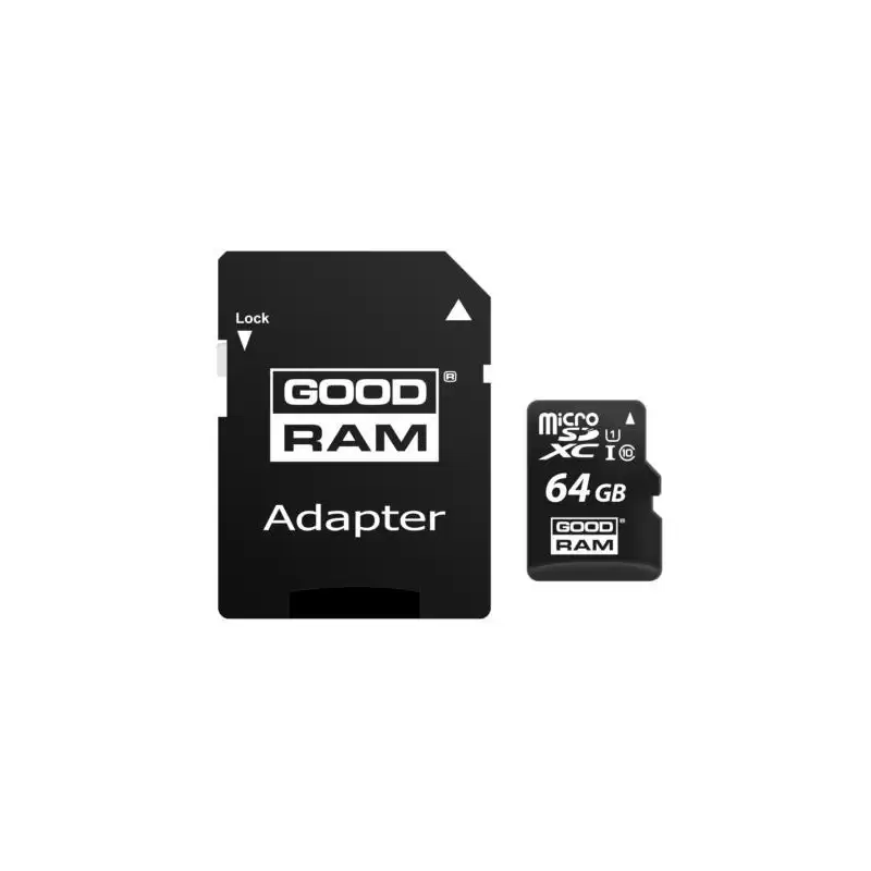 (M1AA-0640R12) GOODRAM TARJETA DE MEMORIA MICRO SDXC UHS-I 64GB C10 R100 C/ADAPTADOR