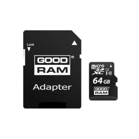 (M1AA-0640R12) GOODRAM TARJETA DE MEMORIA MICRO SDXC UHS-I 64GB C10 R100 C/ADAPTADOR