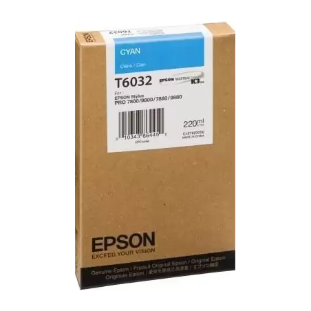 (C13T603200) EPSON GF STYLUS PRO 7880 9880 7800 9800 CARTUCHO CIAN