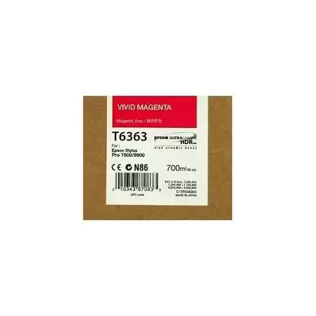 (C13T636300) EPSON GF STYLUS PHOTO 7900/9900 CARTUCHO MAGENTA VIVO