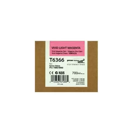 (C13T636600) EPSON GF STYLUS PHOTO 7900/9900 CARTUCHO MAGENTA VIVO CLARO