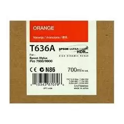 (C13T636A00) EPSON GF STYLUS PHOTO 7900/9900 CARTUCHO NARANJA