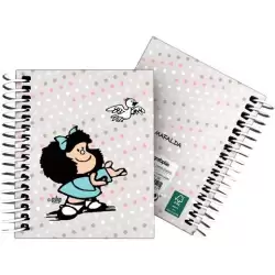 (16532726) GRAFOPLÁS CUADERNO ESPIRAL A7 100H 5X5MM 70GR 4 BANDAS COLOR TAPA DURA MAFALDA BIRD
