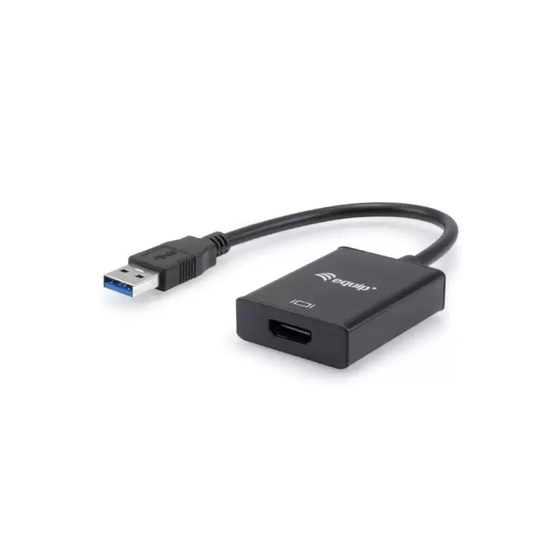 (133385) EQUIP CABLE ADAPTADOR USB 3.0 MACHO A HDMI HEMBRA NEGRO