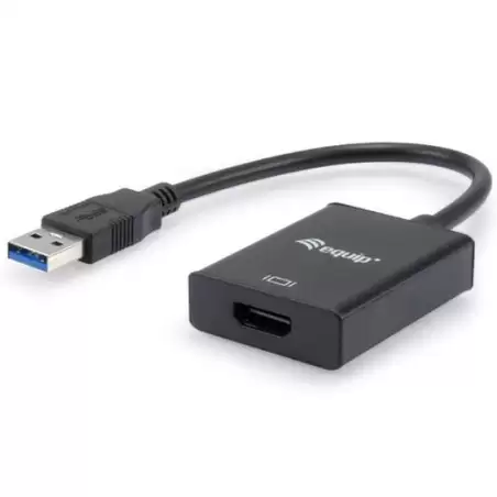 (133385) EQUIP CABLE ADAPTADOR USB 3.0 MACHO A HDMI HEMBRA NEGRO