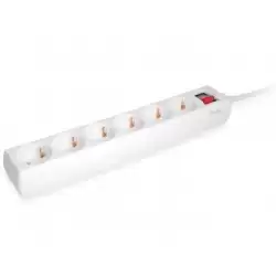 (245552) EQUIP REGLETA CON 6 TOMAS CON CABLE DE 1´5 M.Y BOTÓN DE APAGADO Y ENCENDIDO