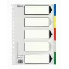 (11609) ESSELTE SEPARADORES 5 POSICIONES FOLIO PP COLORES CON CARÁTULA ÍNDICE CARTÓN BLANCO / NEGRO