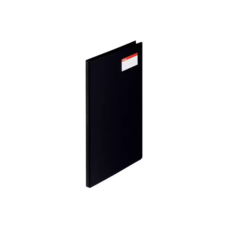 (27347) ESSELTE CARPETA CON PINZA MINICLIP LATERAL A4 C/TARJETERO PVC NEGRO