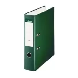 (42302) ESSELTE ARCHIVADOR PALANCA FOLIO LOMO ANCHO PP INTERIOR FORRADO EN PAPEL RADO CANTONERAS VERDE