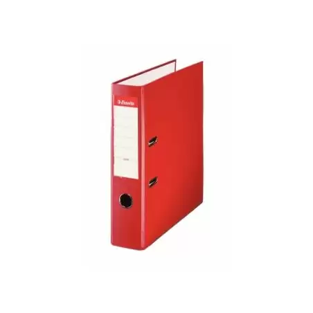 (42309) ESSELTE ARCHIVADOR PALANCA A4 LOMO ANCHO PP INTERIOR FORRADO EN PAPEL RADO CANTONERAS ROJO
