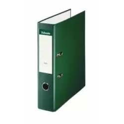 (42310) ESSELTE ARCHIVADOR PALANCA A4 LOMO ANCHO PP INTERIOR FORRADO EN PAPEL RADO CANTONERAS VERDE