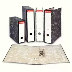 (46959) ESSELTE ARCHIVADOR PALANCA FOLIO LOMO ANCHO CARTÓN JASPEADO