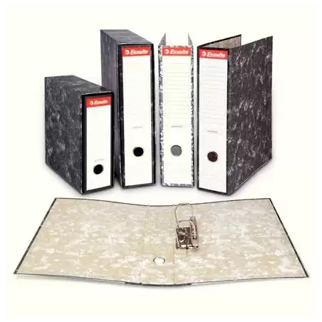 (46959) ESSELTE ARCHIVADOR PALANCA FOLIO LOMO ANCHO CARTÓN JASPEADO