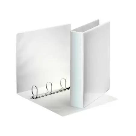 (49704) ESSELTE CARPETA CANGURO BÁSICA PERSONALIZABLE 4 ANILLAS MIXTAS 40MM A4 PP BLANCO