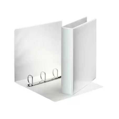 (49705) ESSELTE CARPETA CANGURO BÁSICA PERSONALIZABLE 4 ANILLAS MIXTAS 50MM A4 PP BLANCO