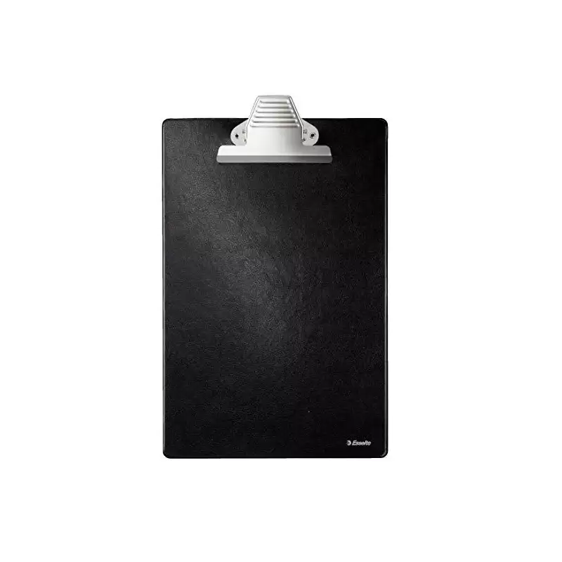 (604037) ESSELTTE CARPETA CON PINZA A4 BASE DE PLASTICO FORRADO NEGRO