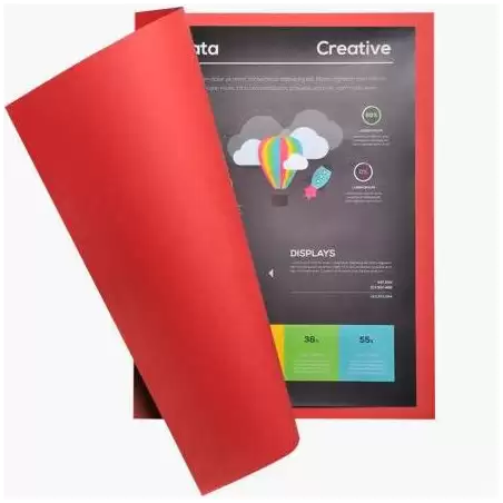 (210012E) EXACOMPTA SUBCARPETA ROCK´S A4 210GR CARTULINA ROJO -100U-