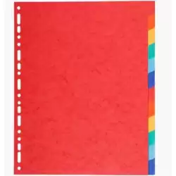 (2112E) EXACOMPTA SEPARADORES 12 POSICIONES A4 MAXI CARTULINA 220GR