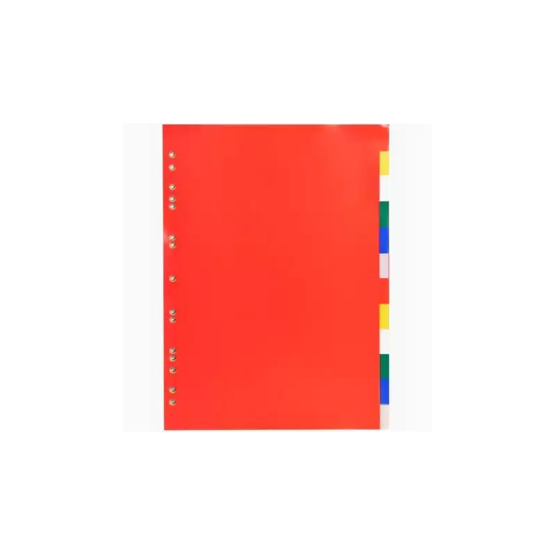 (3012E) EXACOMPTA SEPARADORES 12 POSICIONES A4 PP FLEXIBLE OPACO COLORES NEUTROS