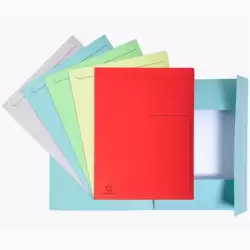 (448000E) EXACOMPTA SUBCARPETA IMPRESA 3 SOLAPAS FOREVER A4 280GR COLORES SURTIDOS