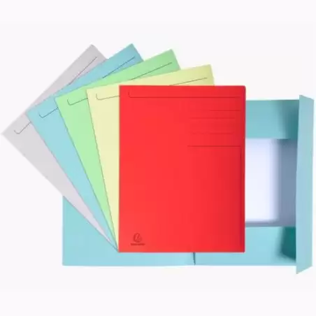 (448000E) EXACOMPTA SUBCARPETA IMPRESA 3 SOLAPAS FOREVER A4 280GR COLORES SURTIDOS