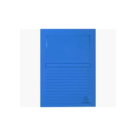 (50102E) EXACOMPTA SUBCARPETA A4 FOREVER CON VENTANA AZUL MARINO 120GR -100U-