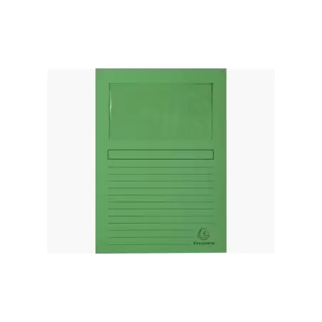 (50103E) EXACOMPTA SUBCARPETA A4 FOREVER CON VENTANA VERDE 120GR -100U-