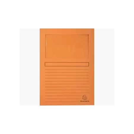 (50104E) EXACOMPTA SUBCARPETA A4 FOREVER CON VENTANA NARANJA 120GR -100U-