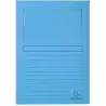(50106E) EXACOMPTA SUBCARPETA A4 FOREVER CON VENTANA AZUL CLARO 120GR -100U-